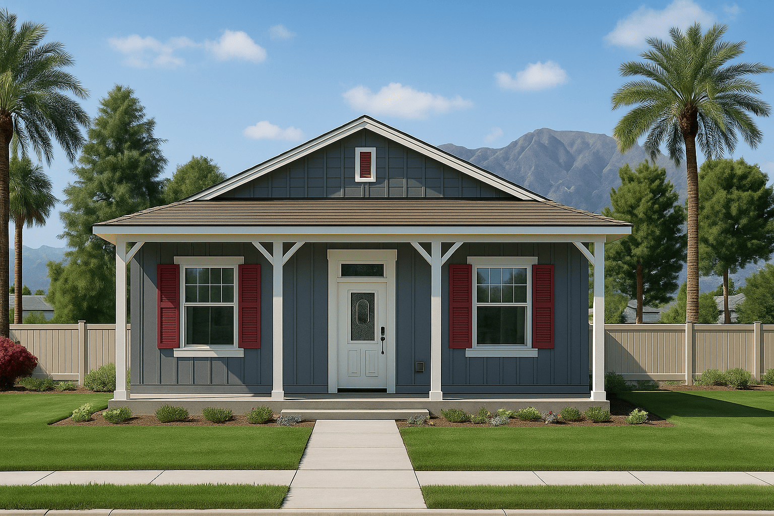 The Palm 1259 sq ft - Facade view 2